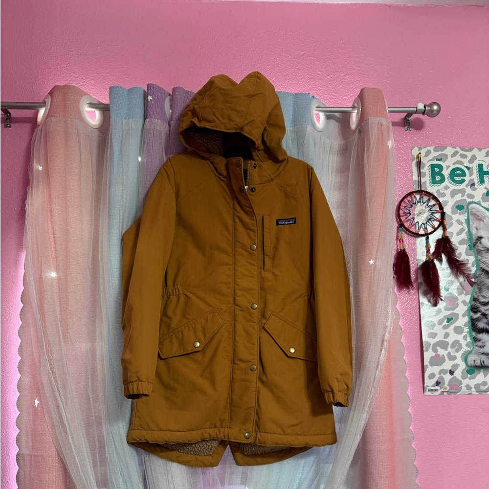 Patagonia Kids Jacket in Mustard Brown